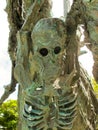 Skeletons on a famine ship, National Famine Monument, Westport in Co. Mayo