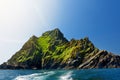 Skellig Michael or Great Skellig, home to the ruined remains of a Christian monastery. Inhabited by variety of seabirds. UNESCO