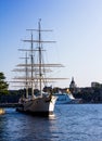 Skeppsholmen in Stockholm in Sweden Royalty Free Stock Photo