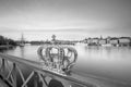 Skeppsholmsbron Skeppsholm Bridge and Stockholm city skyline