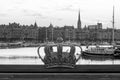 Skeppsholmsbron Skeppsholm Bridge and Stockholm city skyline