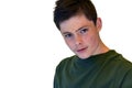 Skeptical looking teenage boy Royalty Free Stock Photo