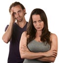 Skeptical Wife With Husband Royalty Free Stock Photo