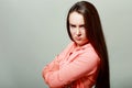 Skeptical young woman Royalty Free Stock Photo