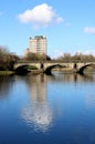 Skerton Bridge over River Lune in Lancaster