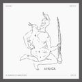 Sketch of astrological zodiac Auriga Charioteer Royalty Free Stock Photo
