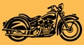 Sketch of Avenger or Motor Bike Outline Editable Illustration