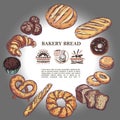 Sketch Bakery Products Round Concept