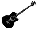 Sketch Bass guitar. Royalty Free Stock Photo