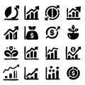 sketch Big set business icons. Vector Illustration can be used in education, bank and finance Royalty Free Stock Photo