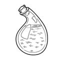 Sketch of a bottle of poison or elixir_10