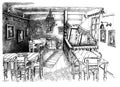 Sketch of cafe interior