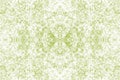 Sketch for ceramic tiles. Oriental green symmetrical pattern on a white background. Seamless