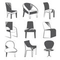 Sketch chair icons