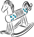 Sketch of child rocking horse