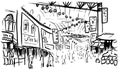 Sketch of Chinatown