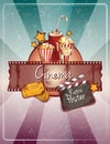 Sketch cinema poster Royalty Free Stock Photo