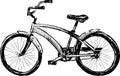 Sketch of city bicycle for active strolls Royalty Free Stock Photo