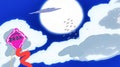 Sketch Of Clouds And Big Moon, With Kites In The Sky, Represent New Year 2022.