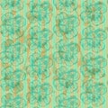 Sketch clover, vector seamless pattern, saint Patrick day symbo