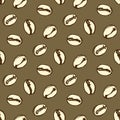 Sketch coffee beans in vintage style