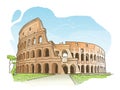 Sketch of the Colosseum, Rome