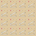 Sketch crocodile pattern Royalty Free Stock Photo