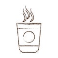 sketch draw plastic cup coffee portable