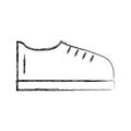 Sketch draw shoe cartoon