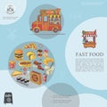 Sketch Fast Food Template