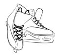 Sketch of the figured skates.