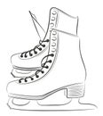 Sketch of the figured skates.