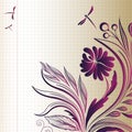 Sketch flower background