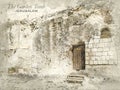 Sketch of Garden Tomb, Jerusalem