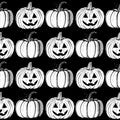 Sketch Halloween's pumpkins