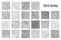 Sketch hatching abstract pattern backgrounds Royalty Free Stock Photo