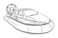 The sketch of Hovercraft.