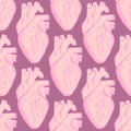 Sketch human heart in vintage style Royalty Free Stock Photo