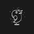 Sketch icon in black - Bird