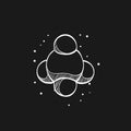 Sketch icon in black - Molecules