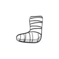 Sketch icon - Injured foot