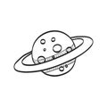 Sketch icon - Planet Saturn