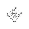 Sketch icon - Printing raster dots Royalty Free Stock Photo