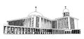 A sketch of Istiqlal Mosque in Jakarta, Indonesia