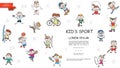 Sketch Kids Sport Colorful Collection