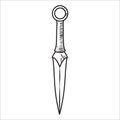 Sketch knife icon Royalty Free Stock Photo