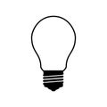 Sketch light bulb vector illustration Royalty Free Stock Photo