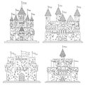 Sketch for medieval castles and fortress