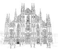 Sketch Milan Cathedral