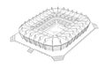 Sketch of the new stadium in Kaliningrad.